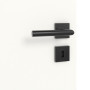 Detailansicht des Lichtausschnitts von Linea Black M22 Weißlack RAL 9016 Innentür - Deine Tür