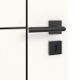 Detailansicht des Lichtausschnitts von Linea Black M23 Weißlack RAL 9016 Innentür - Deine Tür