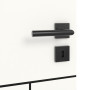 Detailansicht des Lichtausschnitts von Linea Black M41 Weißlack RAL 9016 Innentür - Deine Tür