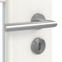 Detailansicht der Oberfläche von GARANT Zimmertür Authentic Bianco GCK08 mit Lichtausschnitt LA-DIN Sprosse SP0