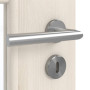 Detailansicht der Oberfläche von GARANT Zimmertür Authentic Perl CPL mit Lichtausschnitt LA-DIN Sprosse SP0