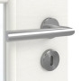 Detailansicht der Oberfläche von GARANT Zimmertür Quer Authentic Bianco CPL mit Lichtausschnitt LA-DIN Sprosse SP0