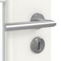 Detailansicht der Oberfläche von GARANT Zimmertür Authentic Bianco GCK08 mit Lichtausschnitt LA-DIN Sprosse SP1