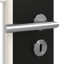 Detailansicht der Oberfläche von GARANT Zimmertür 0901-60 Black Resopal mit Lichtausschnitt LA-DIN Sprosse SP10