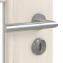 Detailansicht der Oberfläche von GARANT Zimmertür Authentic Perl CPL mit Lichtausschnitt LA-DIN Sprosse SP10