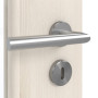 Detailansicht der Oberfläche von GARANT Zimmertür Authentic Perl CPL mit Lichtausschnitt LA-DIN Sprosse SP4