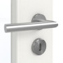 Detailansicht der Oberfläche von GARANT Zimmertür Authentic Bianco GCK08 mit Lichtausschnitt LA-2