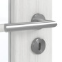 Detailansicht der Oberfläche von GARANT Zimmertür Authentic Grigio GCK08 mit Lichtausschnitt LA-2 Sprosse SP1