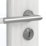 Detailansicht der Oberfläche von GARANT Zimmertür Authentic Grigio GCK08 mit Lichtausschnitt LA-2 Sprosse SP10