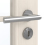 Detailansicht der Oberfläche von GARANT Zimmertür Authentic Perl CPL mit Lichtausschnitt LA-3 Sprosse SP10