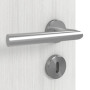 Detailansicht der Oberfläche von GARANT Zimmertür Authentic Grigio GCK08 mit Lichtausschnitt LA-4 mittig