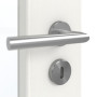 Detailansicht der Oberfläche von GARANT Zimmertür Authentic Bianco GCK08 mit Lichtausschnitt LA-4 schlossseitig