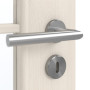 Detailansicht der Oberfläche von GARANT Zimmertür Authentic Perl CPL mit Lichtausschnitt LA-4 schlossseitig Sprosse SP10