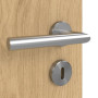 Detailansicht der Oberfläche von GARANT Zimmertür Authentic Asteiche CPL mit Lichtausschnitt LA-5 bandseitig Sprosse SP10