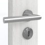Detailansicht der Oberfläche von GARANT Zimmertür Authentic Grigio GCK08 mit Lichtausschnitt LA-5 schlossseitig