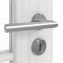 Detailansicht der Oberfläche von GARANT Zimmertür Authentic Grigio GCK08 mit Lichtausschnitt LA-5 schlossseitig Sprosse SP10