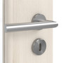 Detailansicht der Oberfläche von GARANT Zimmertür Authentic Perl CPL mit Lichtausschnitt LA-6 Sprosse SP0