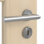 Detailansicht der Oberfläche von GARANT Zimmertür Authentic Sand CPL mit Lichtausschnitt LA-6 Sprosse SP1