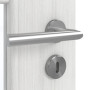 Detailansicht der Oberfläche von GARANT Zimmertür Authentic Grigio GCK08 mit Lichtausschnitt LA-6 Sprosse SP10