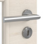 Detailansicht der Oberfläche von GARANT Zimmertür Quer Authentic Perl GCK08 mit Lichtausschnitt LA-6 Sprosse SP10