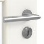 Detailansicht der Oberfläche von GARANT Zimmertür Weißlack 9016 GHK08 mit Lichtausschnitt LA-6 Sprosse SP10