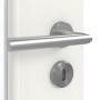 Detailansicht der Oberfläche von GARANT Zimmertür Authentic Bianco CPL mit Lichtausschnitt LA-6 Sprosse SP2