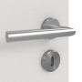 Detailansicht der Oberfläche von GARANT Zimmertür 0160-60 Silver Grey CPL mit Lichtausschnitt LA-8