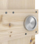 Detailansicht der Oberfläche von Loft Rustic E Kiefer Massivholz Schiebetür - Radex