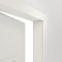 Detailansicht der geöffneten Tür von Innentür-Set Weißlack RAL 9016 LA-40 reverse mit Zarge und Drücker