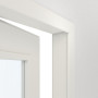 Detailansicht der geöffneten Tür von Innentür-Set Weißlack RAL 9016 LA-60 reverse mit Zarge und Drücker