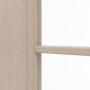 Detailansicht des Lichtausschnitts von GARANT Zimmertür Authentic Akazie GCK08 mit Lichtausschnitt LA-DIN Sprosse SP10