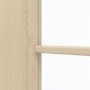 Detailansicht des Lichtausschnitts von GARANT Zimmertür Authentic Sand GCK08 mit Lichtausschnitt LA-DIN Sprosse SP10