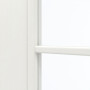 Detailansicht des Lichtausschnitts von GARANT Zimmertür Authentic Bianco CPL mit Lichtausschnitt LA-2 Sprosse SP1