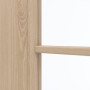 Detailansicht des Lichtausschnitts von GARANT Zimmertür Authentic Achat GCK08 mit Lichtausschnitt LA-2 Sprosse SP2