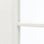 Detailansicht des Lichtausschnitts von GARANT Zimmertür Quer Authentic Bianco CPL mit Lichtausschnitt LA-2 Sprosse SP4
