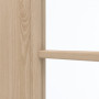 Detailansicht des Lichtausschnitts von GARANT Zimmertür Authentic Achat GCK08 mit Lichtausschnitt LA-3 Sprosse SP2