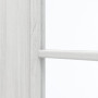 Detailansicht des Lichtausschnitts von GARANT Zimmertür Authentic Grigio GCK08 mit Lichtausschnitt LA-3 Sprosse SP4