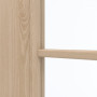 Detailansicht des Lichtausschnitts von GARANT Zimmertür Authentic Achat CPL mit Lichtausschnitt LA-6 Sprosse SP0