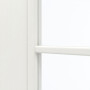 Detailansicht des Lichtausschnitts von GARANT Zimmertür Authentic Bianco GCK08 mit Lichtausschnitt LA-6 Sprosse SP0
