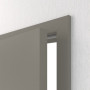 Geöffnete Detailansicht von Innentür-Set Staubgrau RAL 7037 ProLine Duradecor stumpfeinschlagend mit Zarge und Drücker - Hörmann