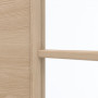 Detailansicht des Lichtausschnitts von GARANT Schiebetür Quer Authentic Achat GCK08 mit Lichtausschnitt LA-DIN Sprosse SP2