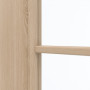 Detailansicht des Lichtausschnitts von GARANT Schiebetür Authentic Achat CePaL mit Lichtausschnitt LA-2 Sprosse SP1