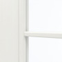 Detailansicht des Lichtausschnitts von GARANT Schiebetür Authentic Bianco GCK08 mit Lichtausschnitt LA-2 Sprosse SP2