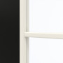 Detailansicht des Lichtausschnitts von GARANT Schiebetür 0901-60 Black Resopal mit Lichtausschnitt LA-3 Sprosse SP1