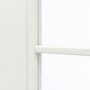 Detailansicht des Lichtausschnitts von GARANT Schiebetür Authentic Bianco GCK08 mit Lichtausschnitt LA-3 Sprosse SP4