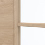 Detailansicht des Lichtausschnitts von GARANT Schiebetür Quer Authentic Achat GCK08 mit Lichtausschnitt LA-3 Sprosse SP4