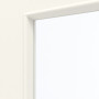 Detailansicht des Lichtausschnitts von GARANT Schiebetür 0105-60 Pearl White CePaL mit Lichtausschnitt LA-5 schlossseitig