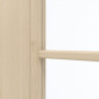 Detailansicht des Lichtausschnitts von GARANT Schiebetür Authentic Sand GCK08 mit Lichtausschnitt LA-6 Sprosse SP10
