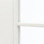 Detailansicht des Lichtausschnitts von GARANT Schiebetür Authentic Bianco GCK08 mit Lichtausschnitt LA-6 Sprosse SP4