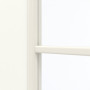 Detailansicht des Lichtausschnitts von GARANT Schiebetür U11026SD Kristallweiß GHK08 mit Lichtausschnitt LA-6 Sprosse SP4
